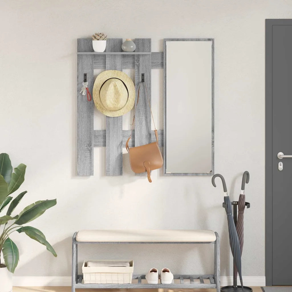 Appendiabiti a muro Grigio Sonoma 100 x 10 x 100 cm CFW3534708