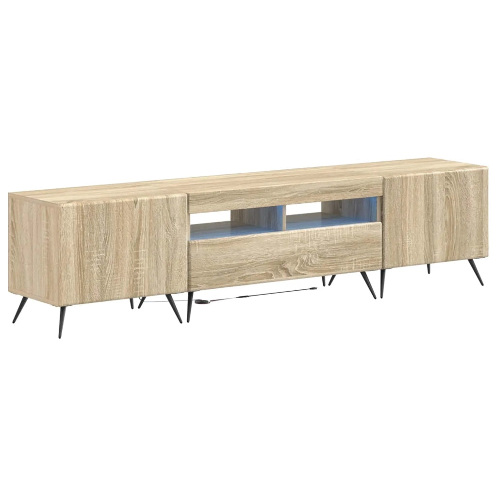 Mobile TV LED a 5 pezzi Rovere Sonoma Legno ingegnerizzato 3416921