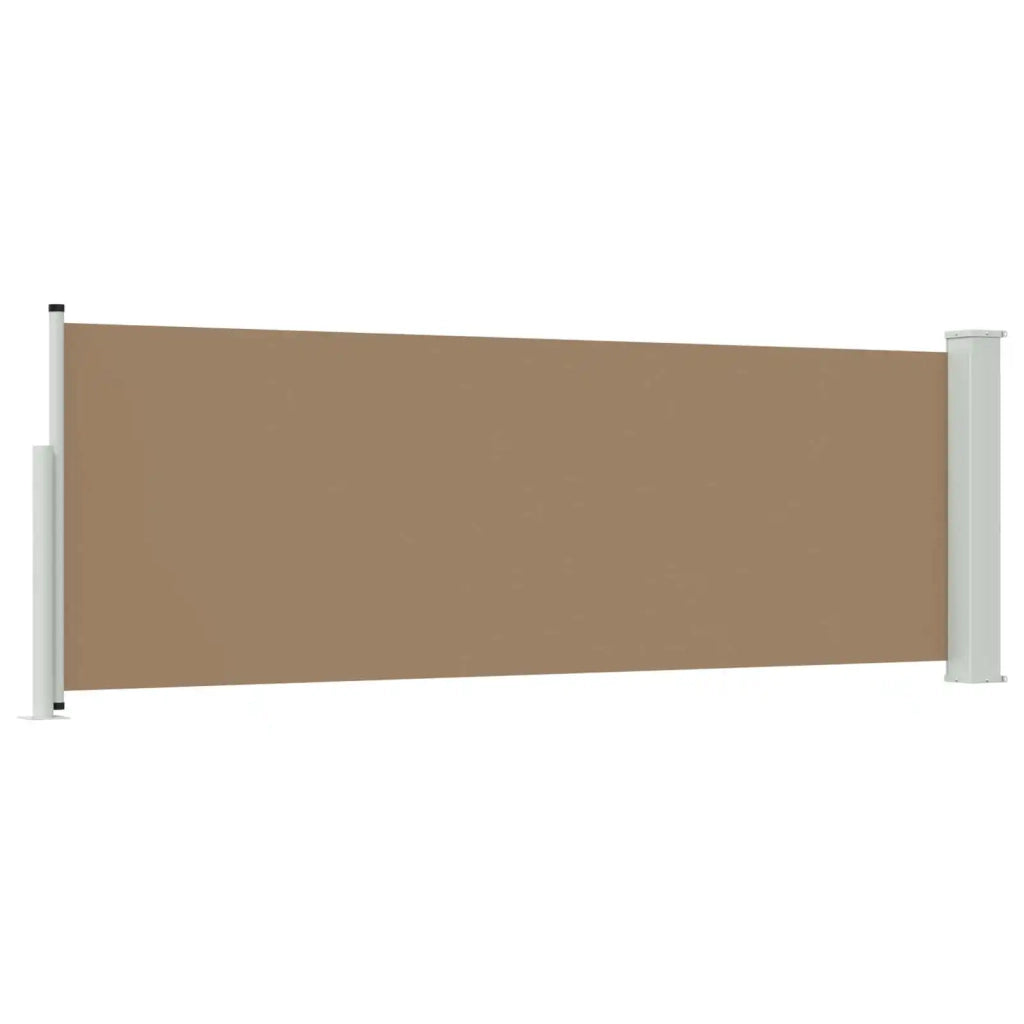 Tenda laterale retrattile Tortora 500 x 100 cm Poliestere