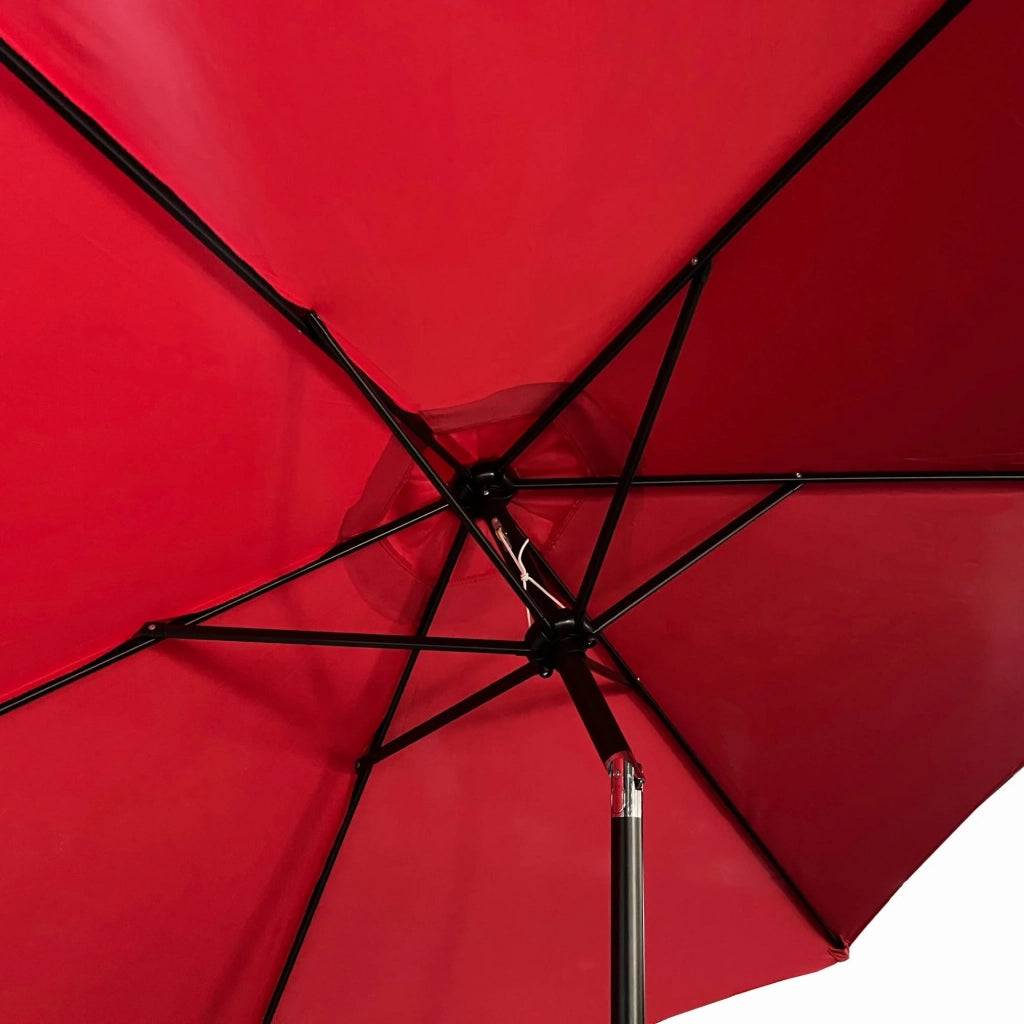 Ombrellone da giardino ORIENT con regolazione dell'inclinazione rosso peso 4,5 kg dimensioni 270x270x235 cm