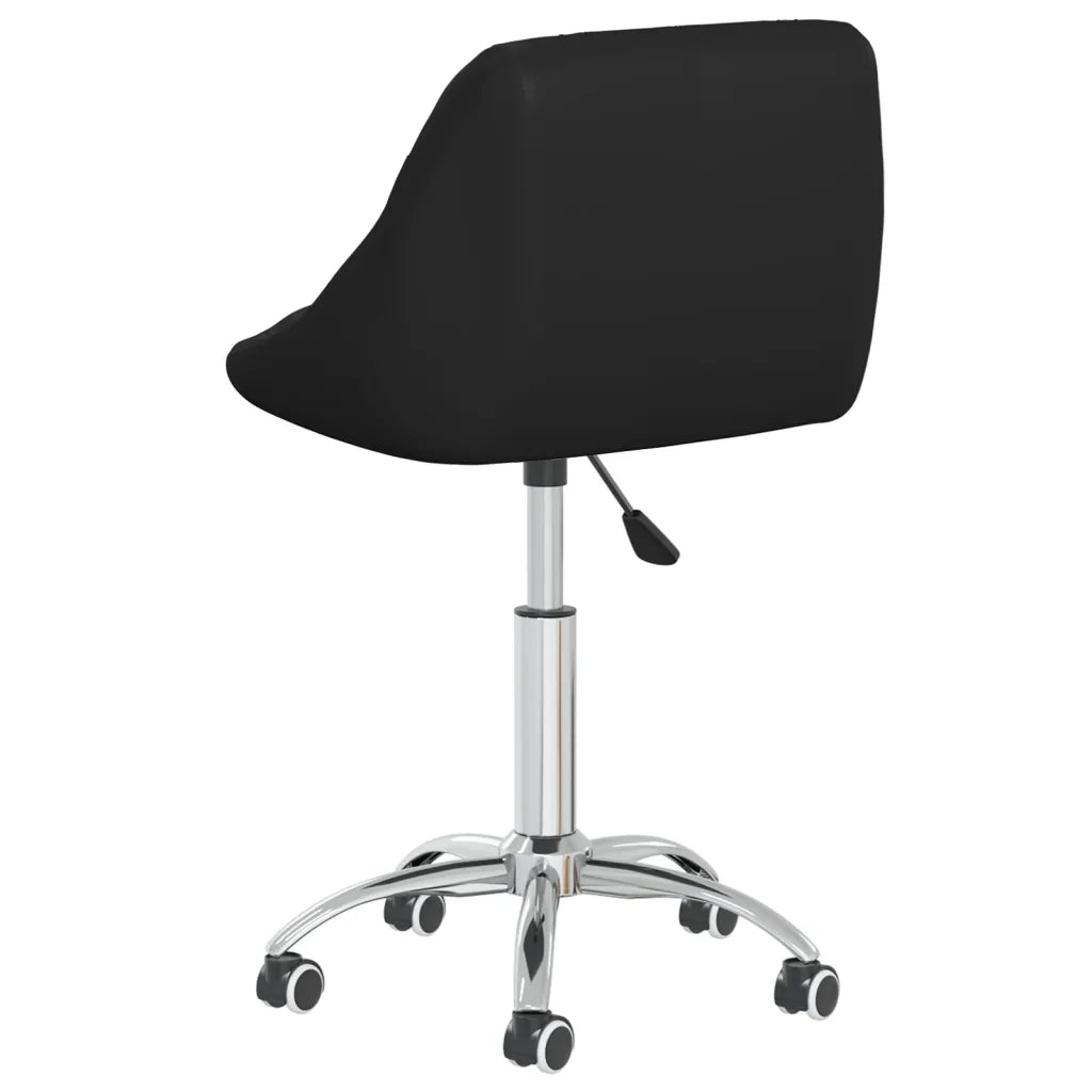 Sedia da Pranzo Girevole Nera in Similpelle cod mxl 55100
