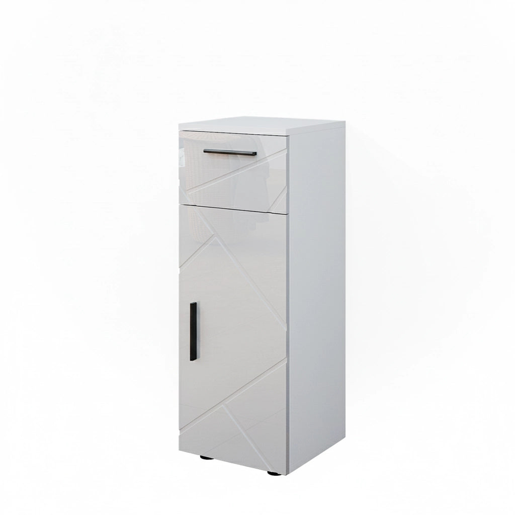 Mobiletto bagno Irma Bianco lucido 30 x 81 cm Vicco