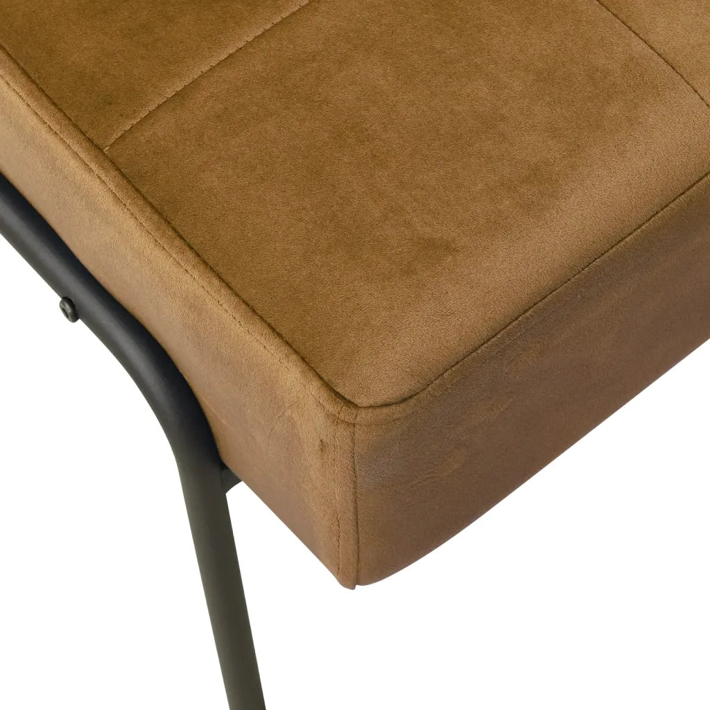 Poltrona Relax 65x79x87 cm Marrone in Velluto 325778