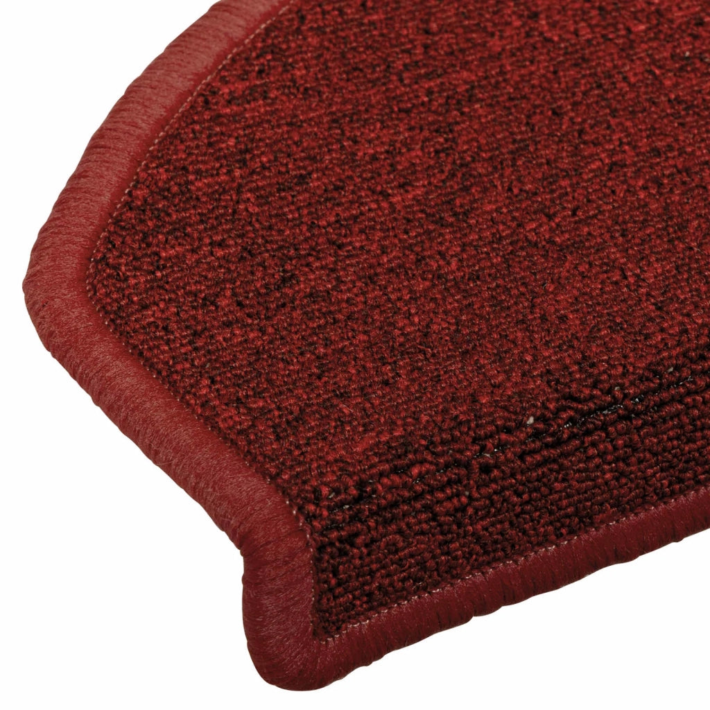 Tappetini per scale autoadesivi 15 pcs Rosso Bordeaux