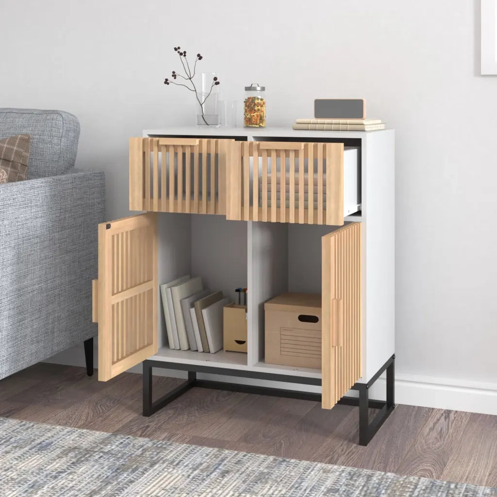 Credenza Bianca 60x30x75 cm in Legno Multistratocod mxl 105219
