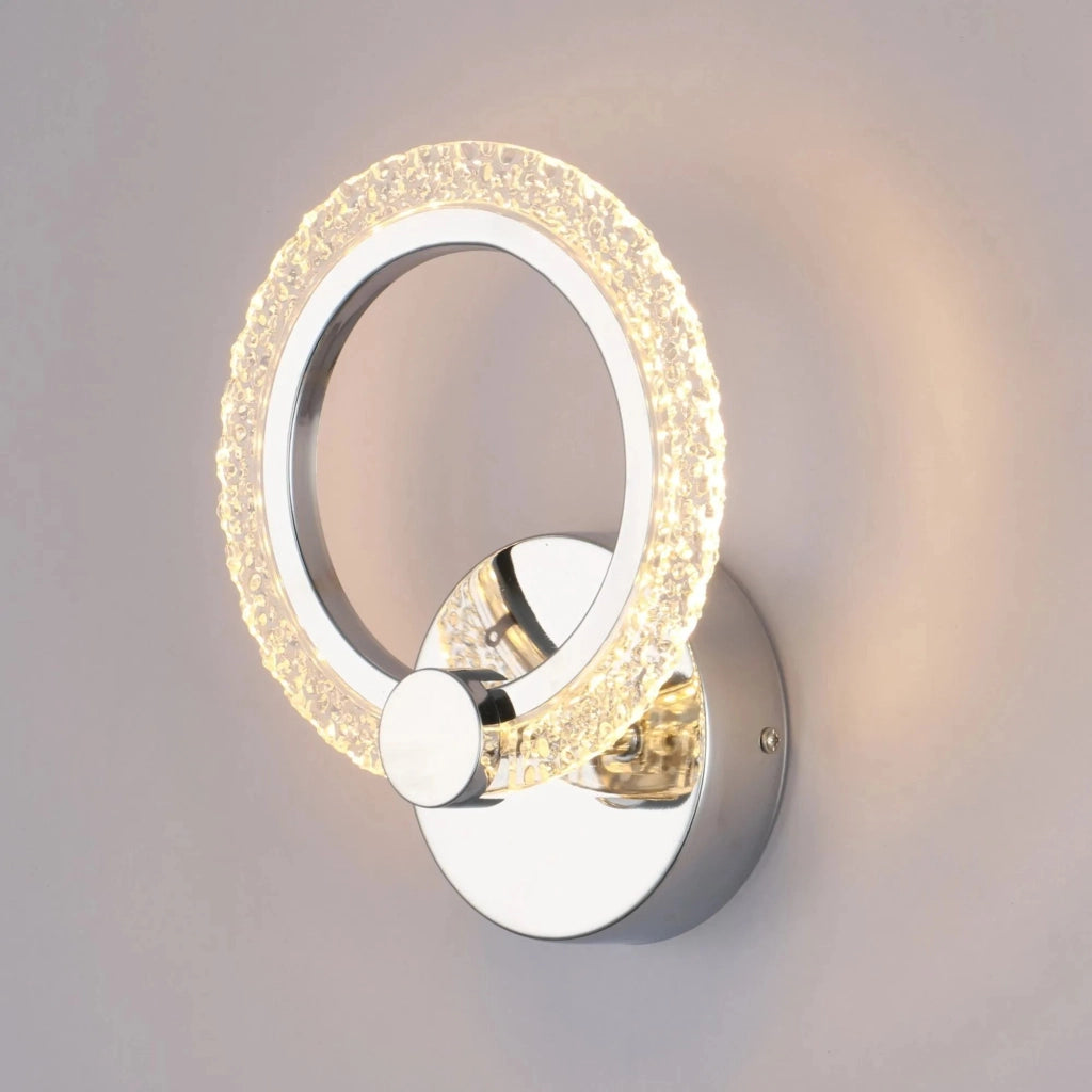 Applique Da Parete Led Lhj067-w Chrome