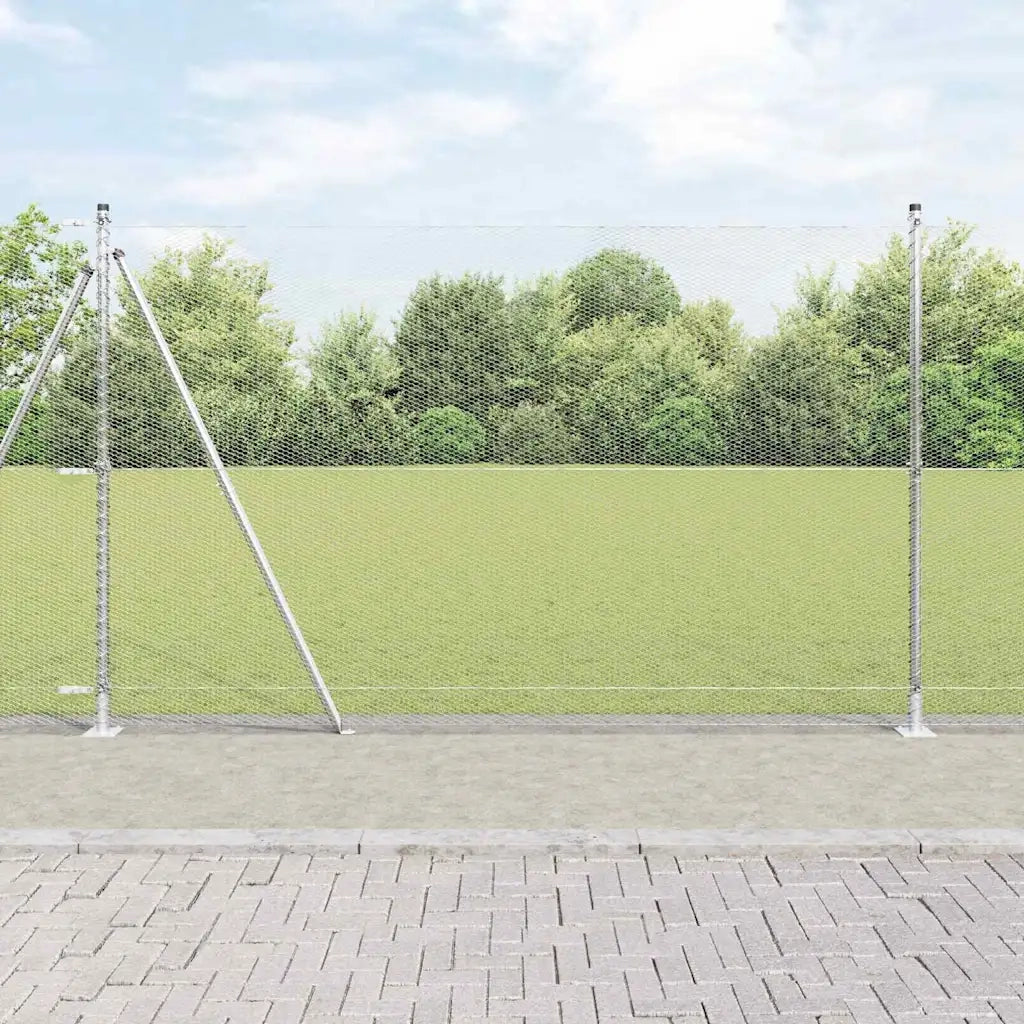 Palo della recinzione Argento 50 x 1,5 m (rete da 13 mm)