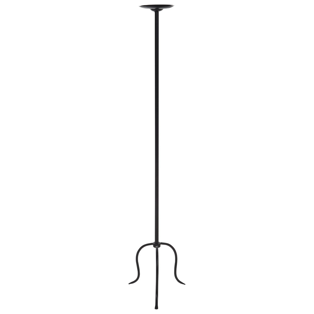 Portacandele in metallo nero ferro 120 cm Stile moderno Centrotavola Decorazione