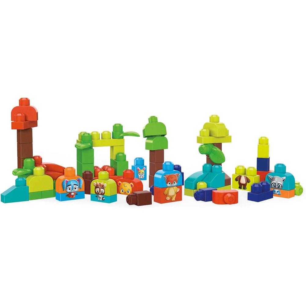 Mega Bloks First Builders Amici del Bosco Bio Contiene 70 Blocchi da Costruzione