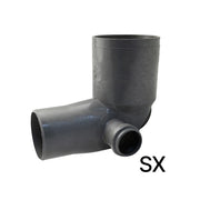 CURVA WC RID. 100/90 1 ATTACCO- Diam. 40 Sinistro- senza- pezzi 1