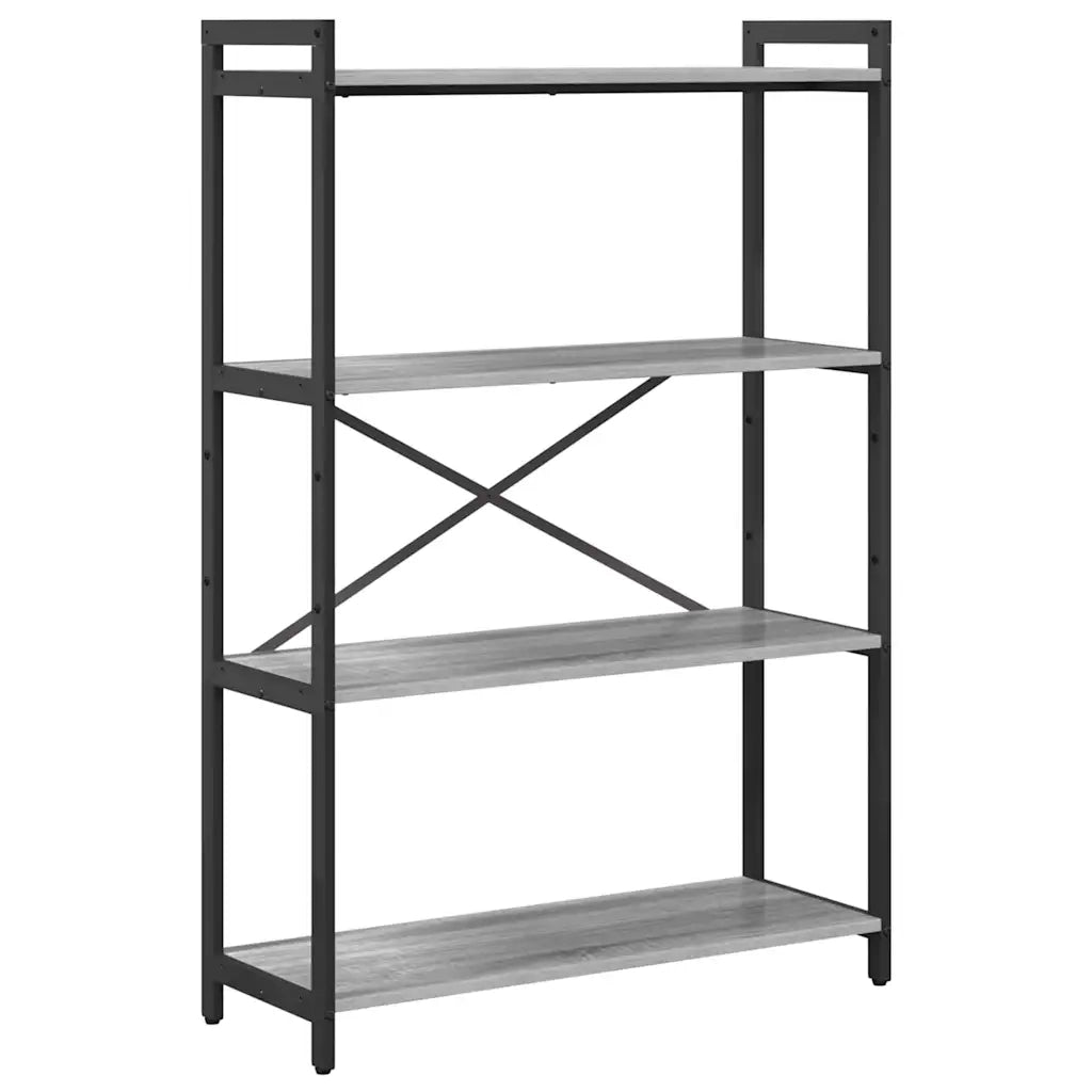 vidaXL Libreria Grigio sonoma 80 x 30 x 118 cm Legno multistrato