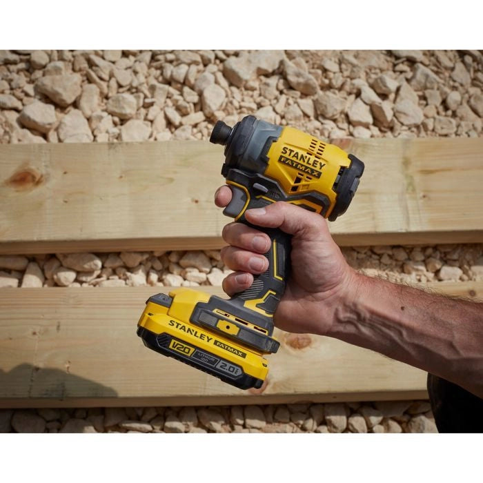 Avvitatore a percussione - STANLEY FATMAX V20 - SFMCF820D2K-QW - 190 Nm Brushless - Litio 18V - 2 Batterie 2Ah