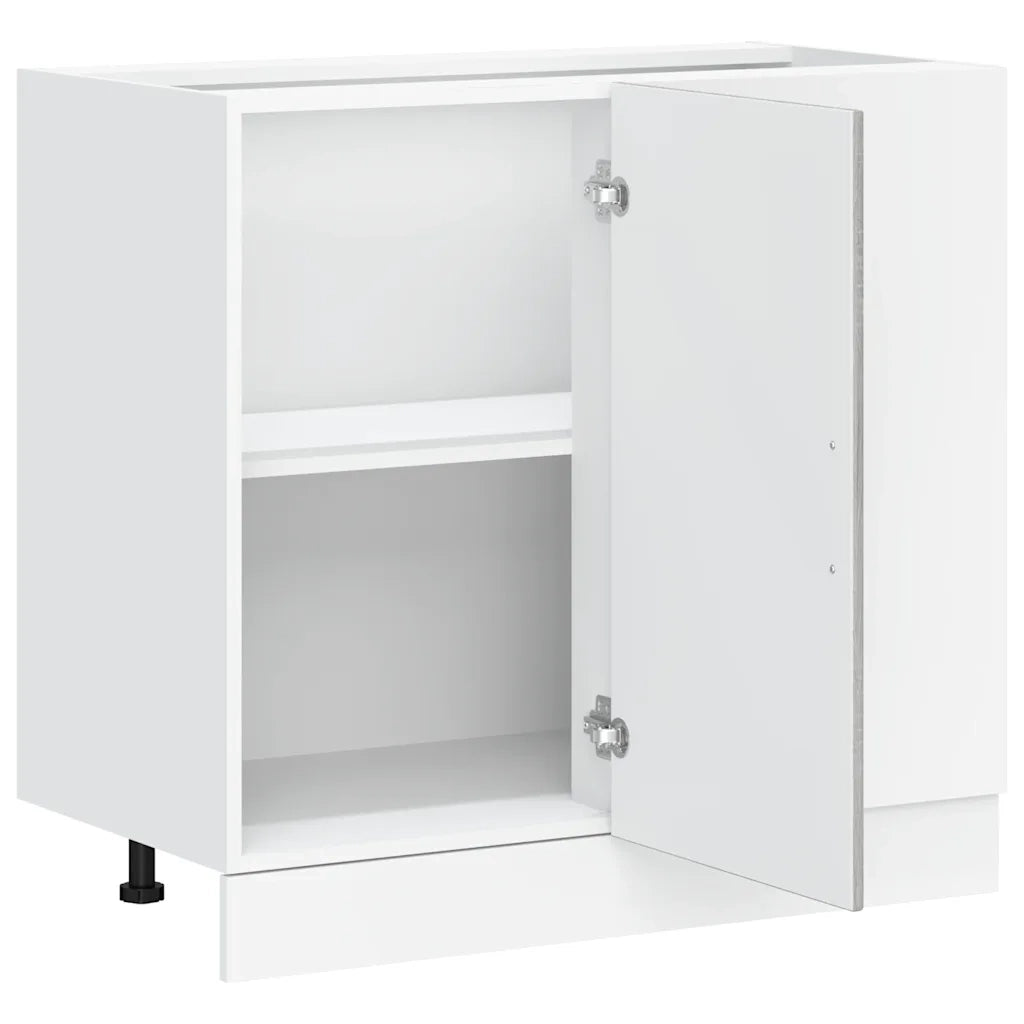 Mobile base da cucina-Base da Cucina Lucca Grigio Sonoma in Legno Multistrato