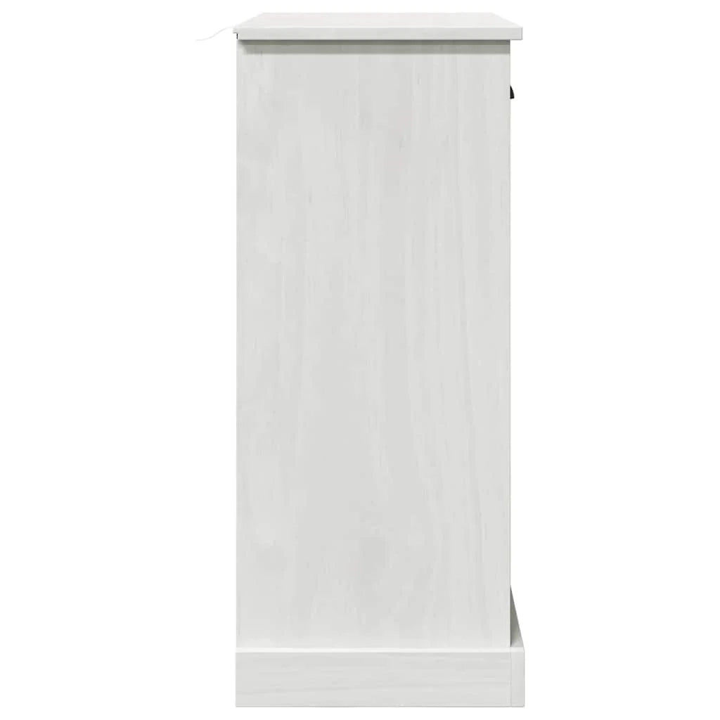 Mobiletto da bagno moderno con 2 ripiani 68 x 34 x 80 cm in legno massello di mango bianco 02_0057910