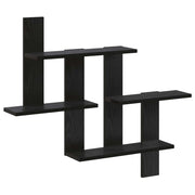 Scaffale da parete Rovere Nero 85 x 13,5 x 73,5 cm 8020338
