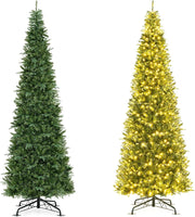 Albero di Natale Artificiale 360 cm, Albero di Natale Pieghevole Pre-illuminato, con Connettore di Alimentazione Rapido, Christmas Tree con 2517 Punte di Rami, 800 Luci LED