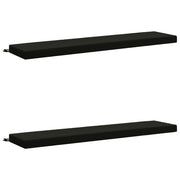 Cuscini per Panchina a 2 Pezzi SOEST 2 pz 100% Poliestere Nero 950097