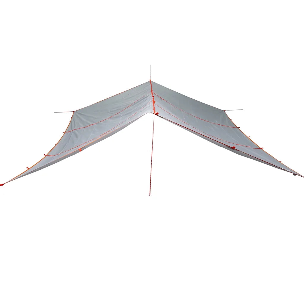 Telone da campeggio | Tenda da campo Grigio/Arancione 420x440 cm Impermeabile