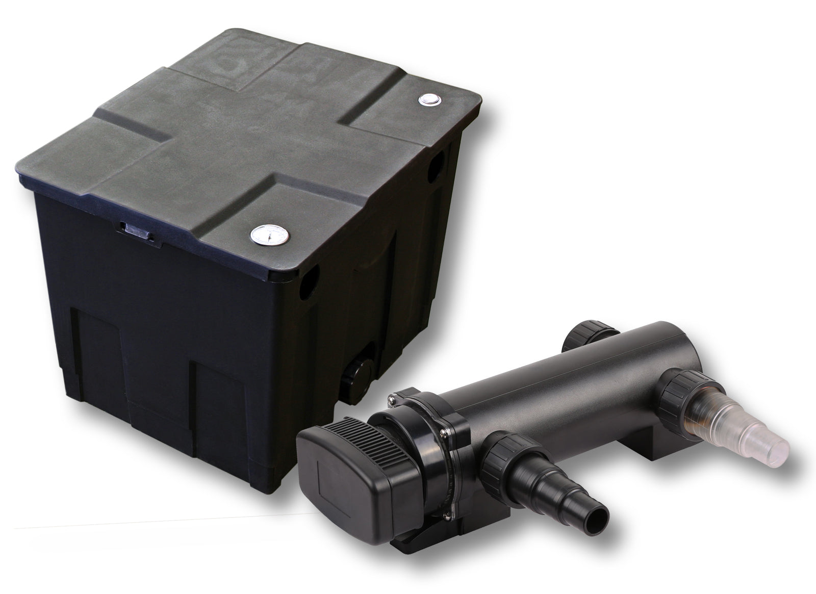 Set Filtro a 1 camera per laghetto da 12000l Chiarificatore UVC da 18W 3ª serie