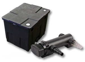 Set Filtro a 1 camera per laghetto da 12000l Chiarificatore UVC da 18W 3ª serie