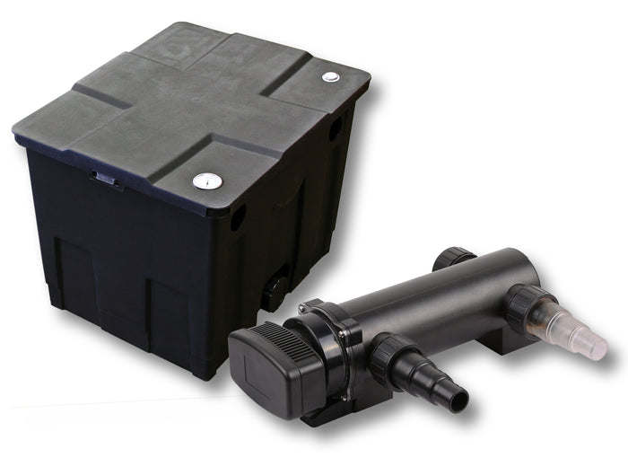 Set Filtro a 1 camera per laghetto da 12000l Chiarificatore UVC da 18W 3ª serie