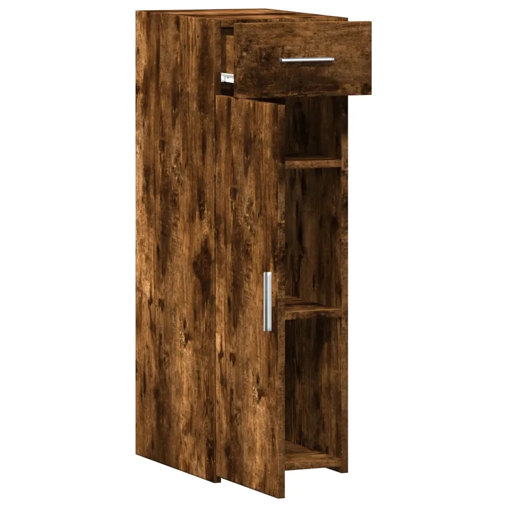 vidaXL Credenza Rovere Fumo 30x42,5x93 cm in Legno Multistrato