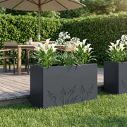Vaso da giardino Antracite 80 x 30 x 49 cm 8005838