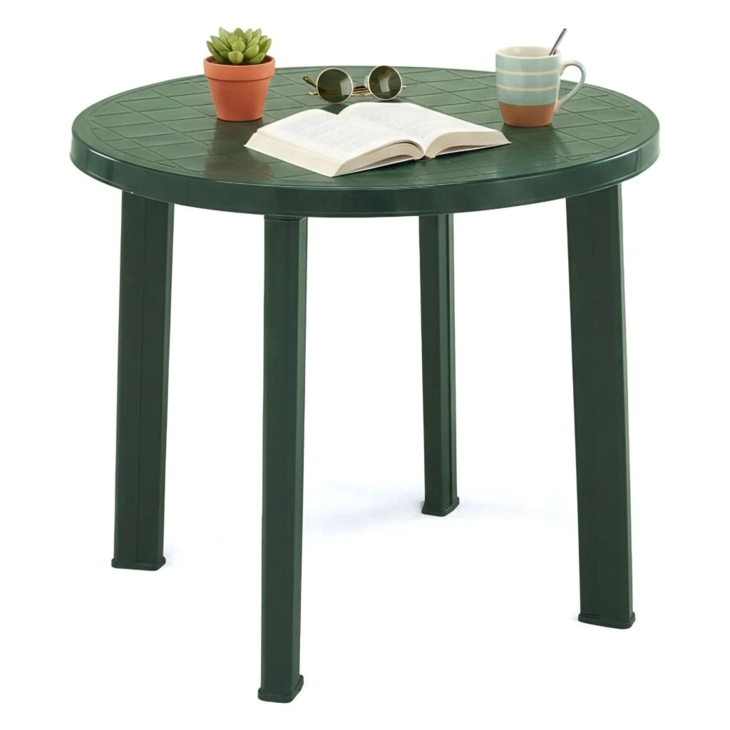 Brooksdale, Tavolo da Esterno 4 Posti Made in Italy, 90x90x72h cm Verde