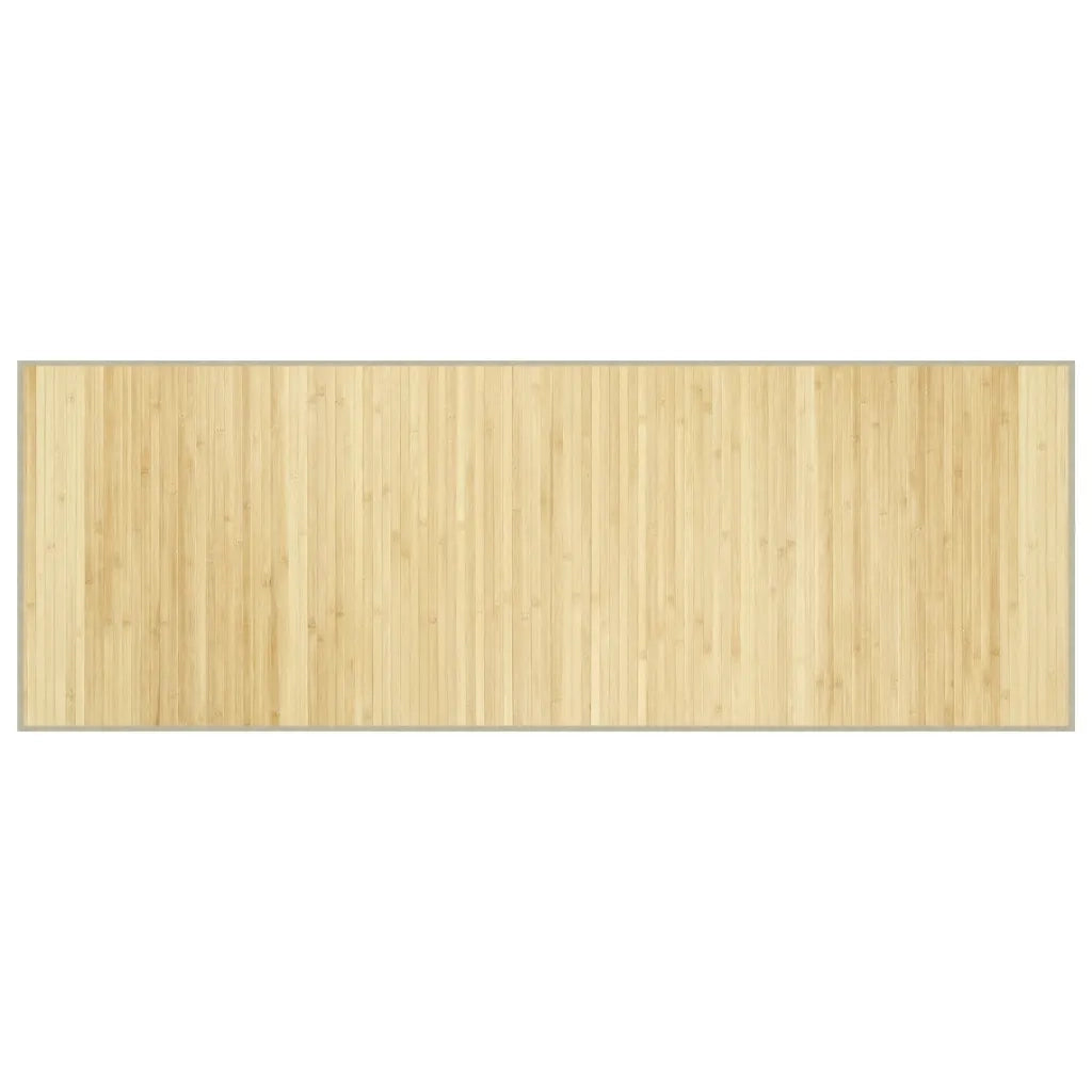 Tappeto Rettangolare Natura Chiaro 70x200 cm in BambÃ¹