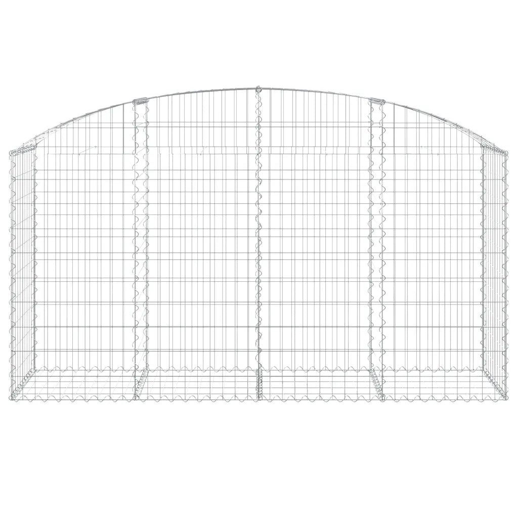Cesto Gabbione ad Arco 200x50x100/120 cm Ferro Zincato