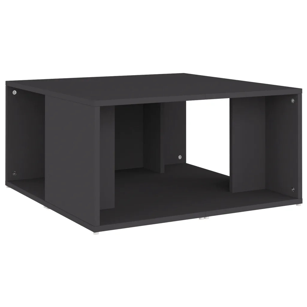 Tavolini da Salotto 4 pz Grigi 33x33x33 cm in Multistrato 806815