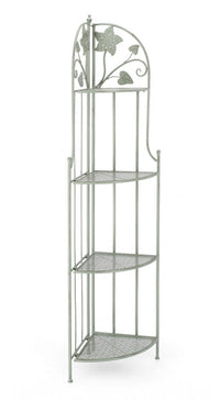 Scaffale Angolare 48x35x165,5 cm Harriet in Acciaio Salvia