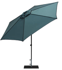 Ombrellone da Giardino Ø3 m Palo Ø38 mm in Alluminio Tessuto Dralon Acrilico Border Aguademar