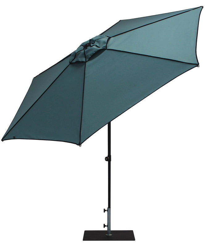 Ombrellone da Giardino Ø3 m Palo Ø38 mm in Alluminio Tessuto Dralon Acrilico Border Aguademar