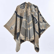 Nuovo scialle/mantella in cashmere da donna in stile vintage