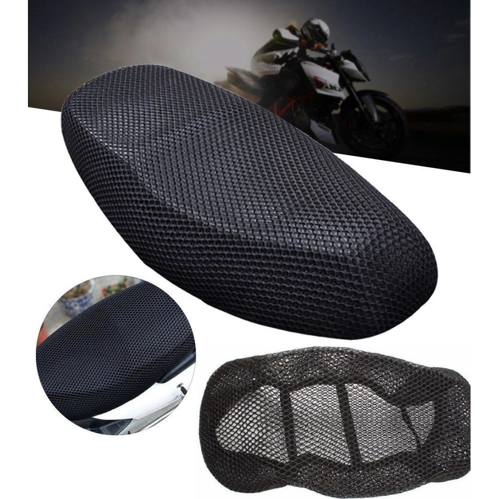 Trade Shop - Coprisella Moto Scooter Copri Sella A Rete Traspirante Elastico Misure M -