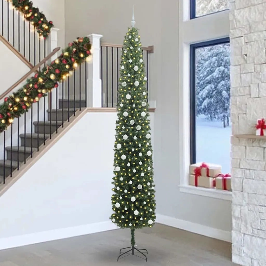Albero di Natale artificiale con 300 LED Verde 300 cm 3394990