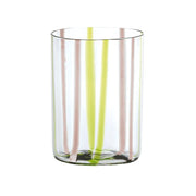 Bicchiere Tirache Zafferano in vetro borosilicato bicolore Verde-ametista box 6 pezzi