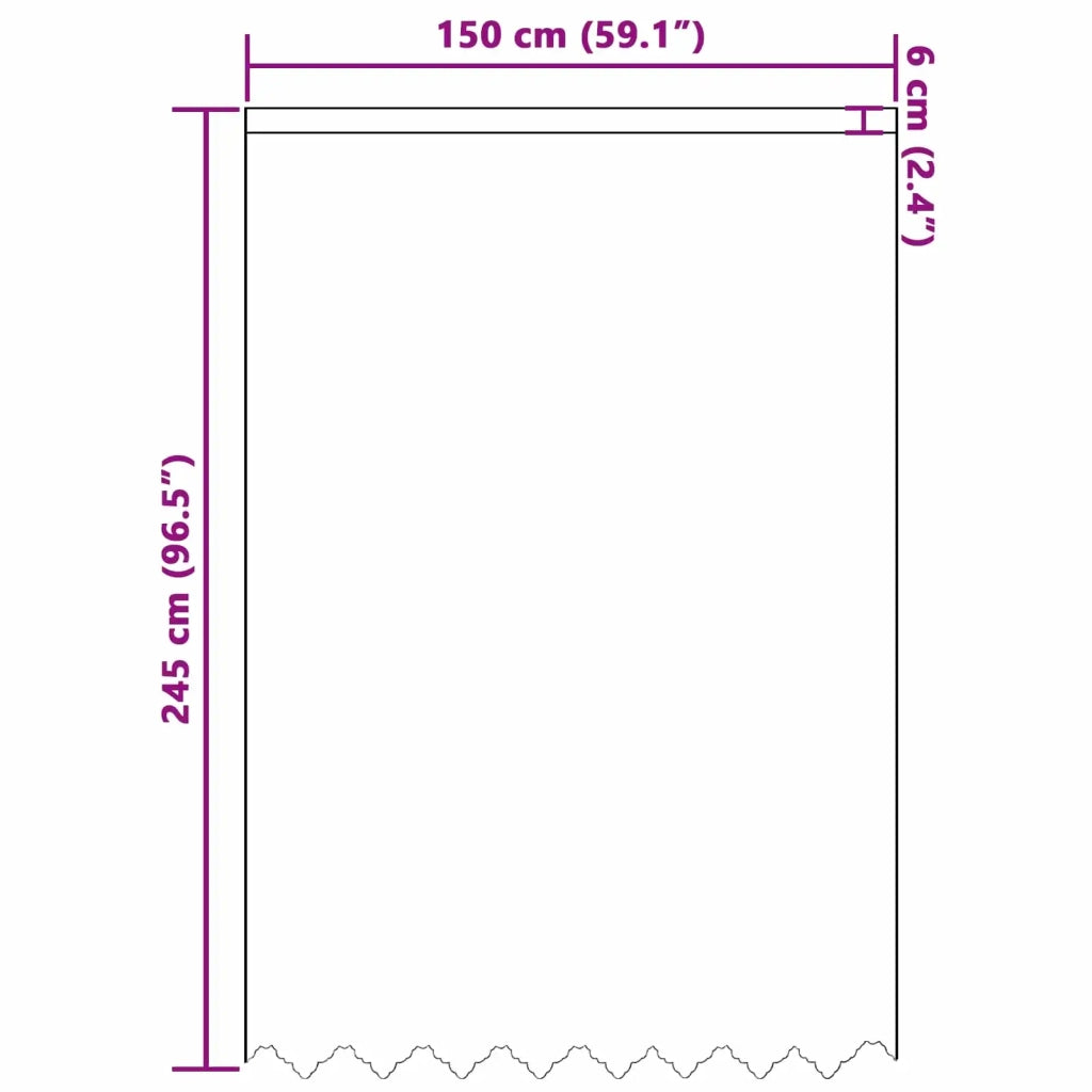 Tenda in Pizzo con tende Floreale Bianco 245x150cm Poliestere 4107757