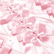 Autostrikken in Satijnen Lint - Decorazioni per Matrimonio - 10 Stuks - 11-12 cm di Larghezza - Polyester - Decorazioni per Auto e Matrimonio