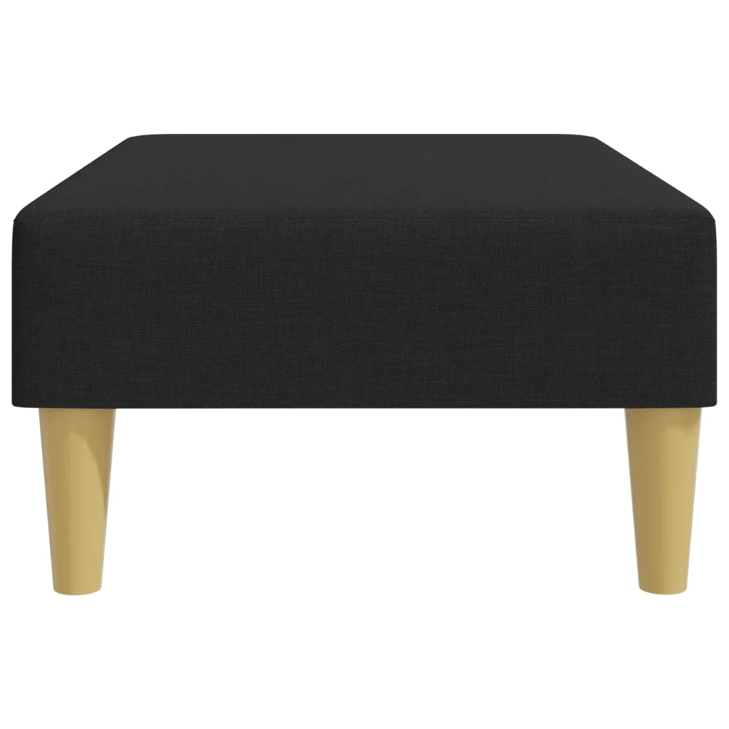 Poggiapiedi Nero 77x55x31 cm in Tessuto 379555