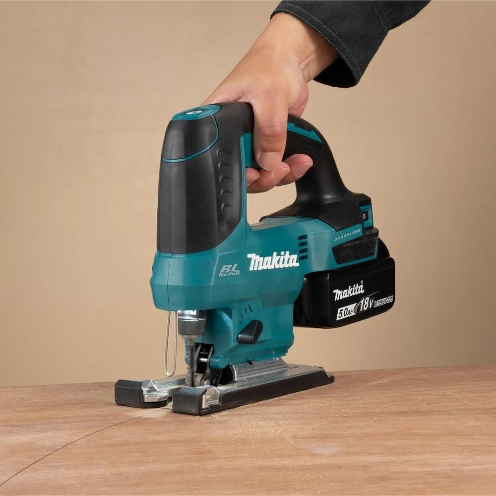 Makita DJV184Z Seghetto Alternativo a Pendolo Brushless 18V 3000 spm Cambio Lama Senza Utensili colore Nero Blu