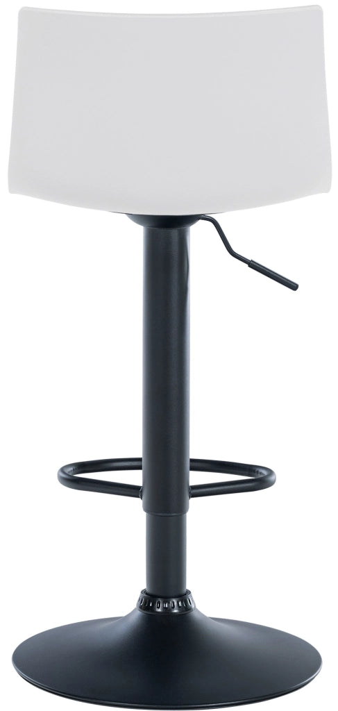 Sgabello Branford bianco,Plastica