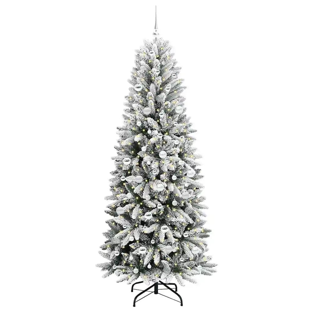 Albero di Natale artificiale con 300 LED Bianco 210 cm 3396062
