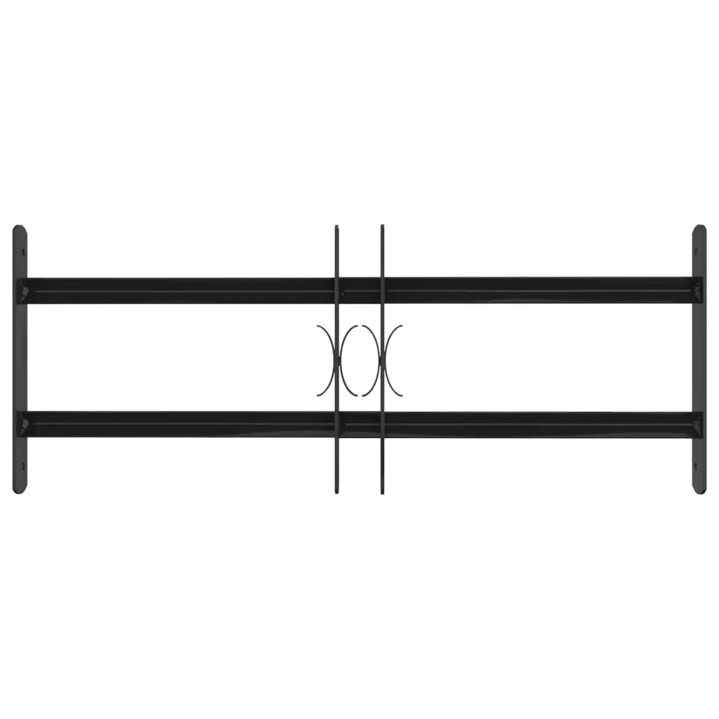 Griglia Finestra 76 x 30 cm Acciaio verniciato a polvere Nero