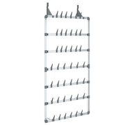 Scarpiera | Mobile per scarpe Pensile Argento 66x13x139 cm