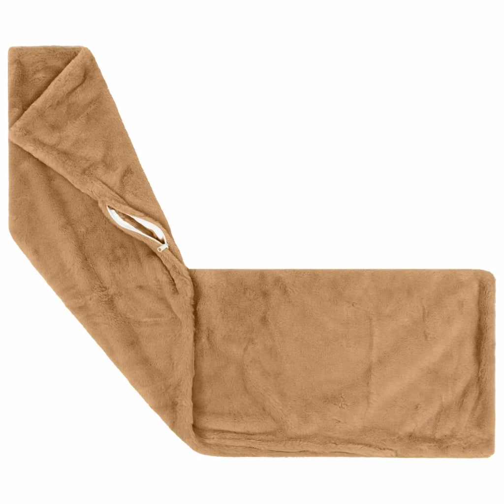 Federa HEERLEN Tortora 40 x 145 cm Pelliccia di Coniglio Finta 909087