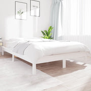 Giroletto-Struttura Letto Bianco 120x200 cm in Legno Massello di Pino