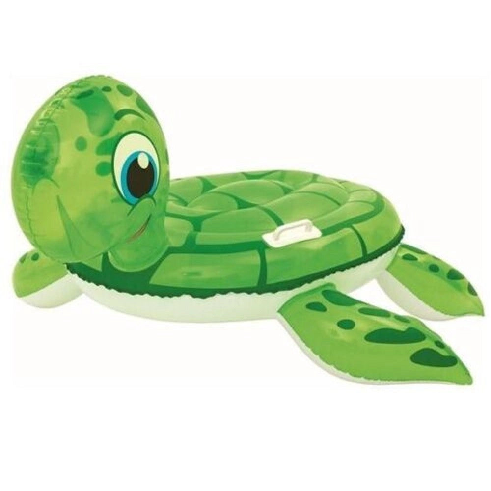 Trade Shop - Cavalcabile Gonfiabile Tartaruga Galleggiante Bambini 140x140 Cm Maniglie 41041 -