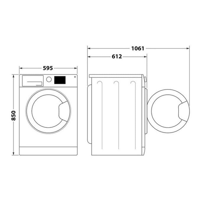 Indesit Lavatrice a libera installazione BWA 81496X WV IT - BWA 81496X WV IT